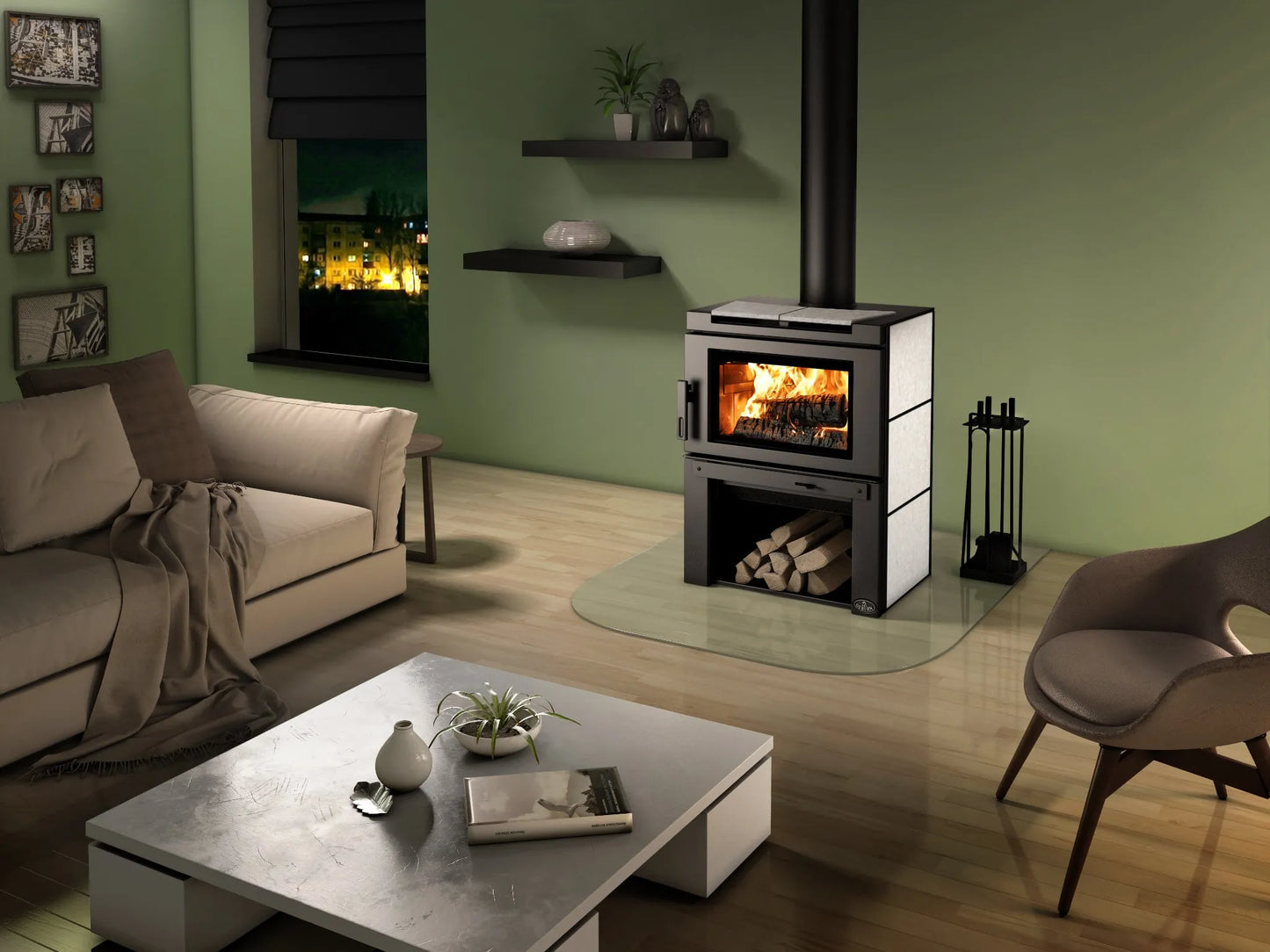 Matrix wood stove