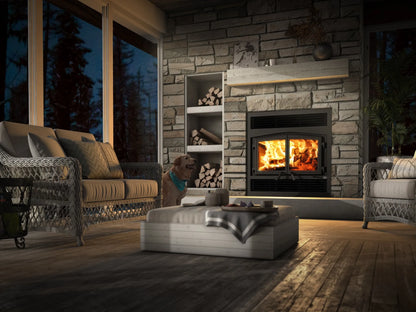 Stratford II wood fireplace