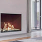 Frameless traditional indoor fireplaces