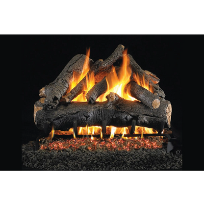 American oak outdoor vented gas log set