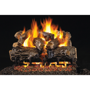 Real Fyre Burnt Rustic Oak Gas Logs