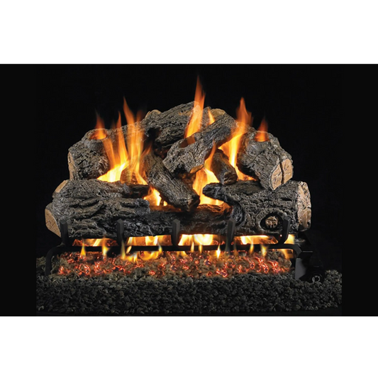 Charred northern ANSI vented gas log set