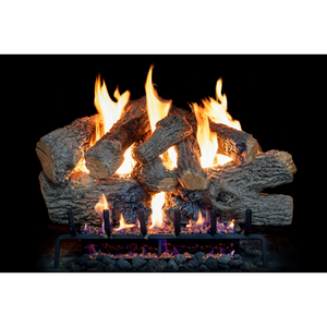 Real Fyre Charred Royal English Oak Three-Tiered Gas Logs