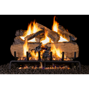 Real Fyre Charred Split Three-Tiered Gas Logs