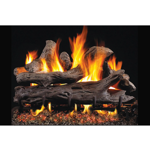 Coastal driftwood vented gas log set