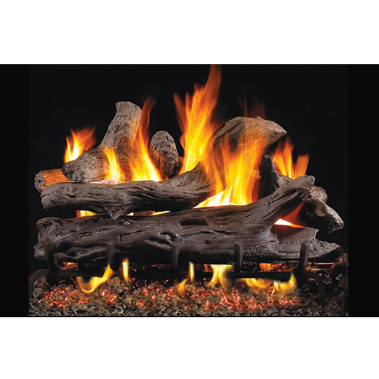 Coastal driftwood vented gas log set