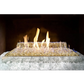 Contemporary ventless fire glass set