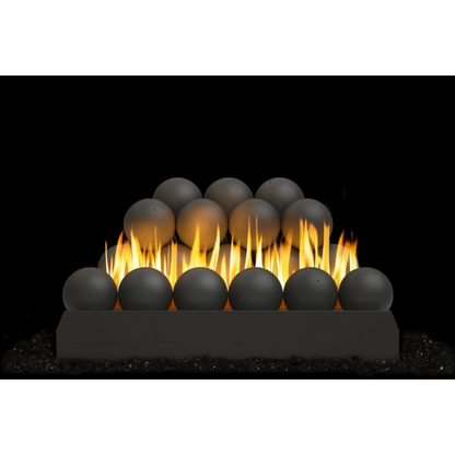 Epic black fyre spheres vent free gas log set