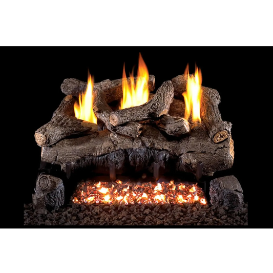 Evening fyre charred ventless gas log set