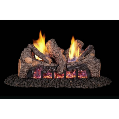 Evening fyre split ventless gas log set