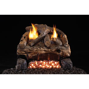 Evening fyre split vent free gas log set