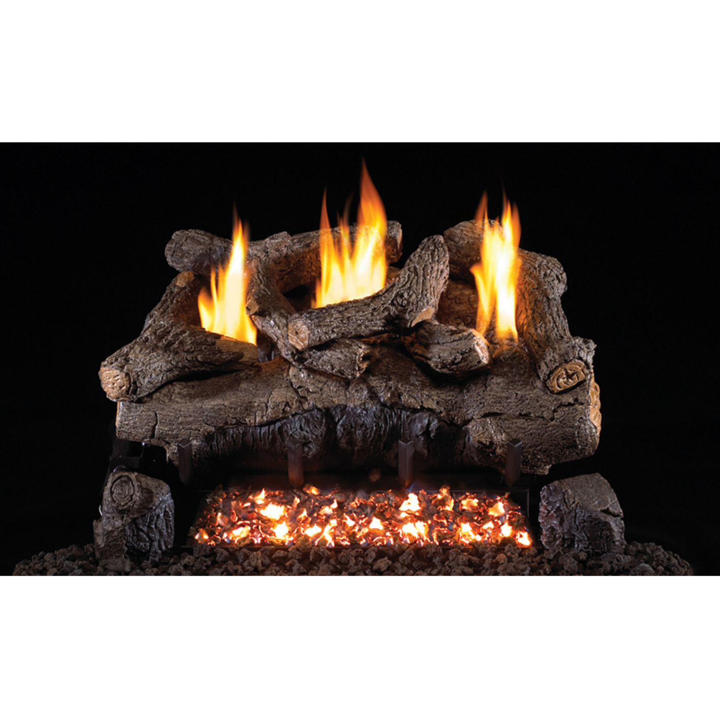 Real Fyre Evening Fyre Vent-Free Gas Logs