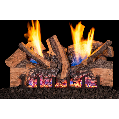 Foothill split oak vent free gas log set