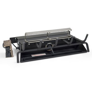 Burnt aspen vented gas log set