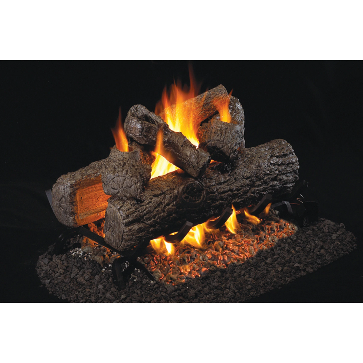 Real Fyre Golden Oak See-Through Gas Logs