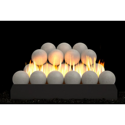 Graystone fyre spheres vent free gas log set