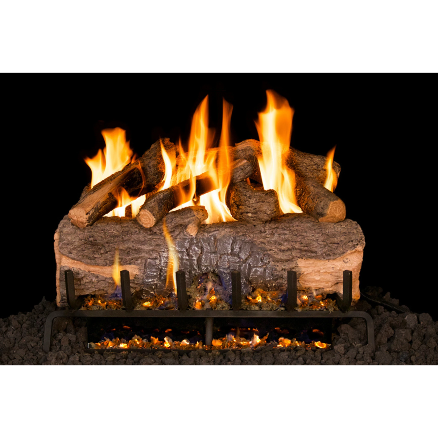 Real Fyre Mountain Crest Oak Three-Tiered Gas Logs