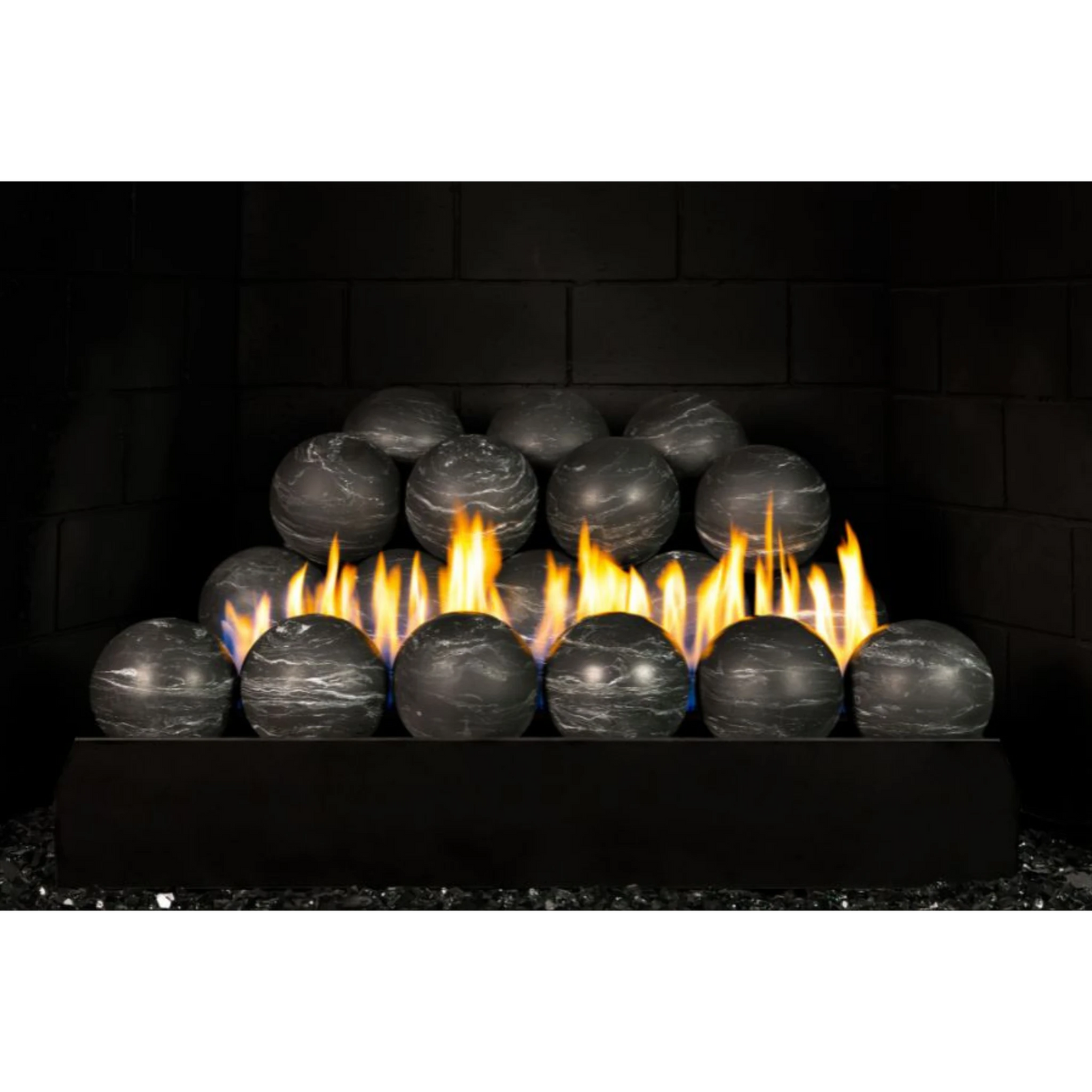 Real Fyre Nero Marquina Vent-Free Fyre Spheres