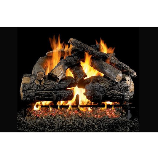 Pioneer oak vented gas log set