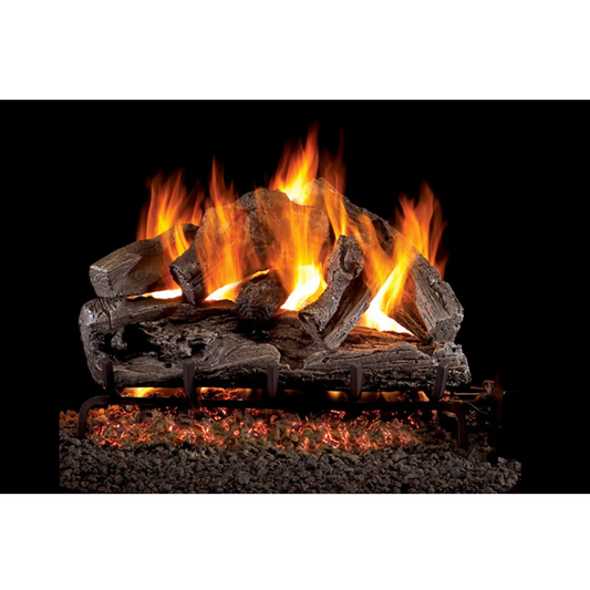 Rugged Oak Vented Gas Log Set