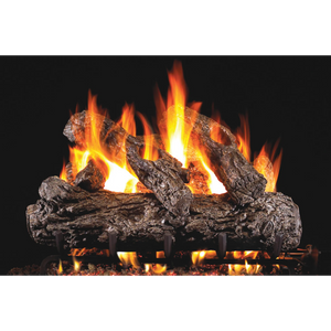 Rustic Oak Vented Gas Log Set - Propane