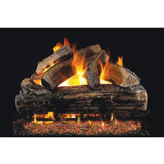 Split oak ANSI vented gas log set