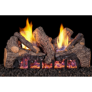 Foothill oak vent free gas log set