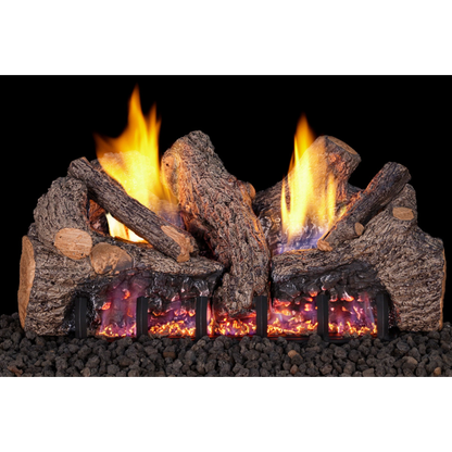 Foothill oak vent free gas log set