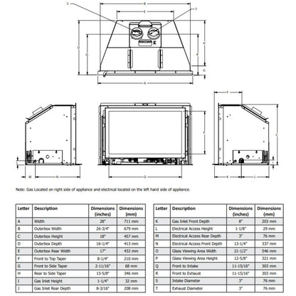 Atmosphere gas insert