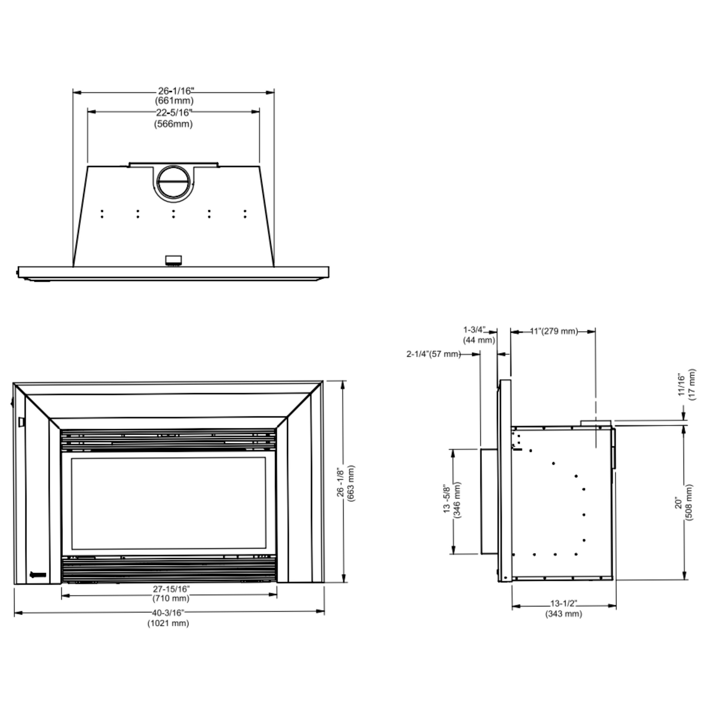 Energy gas insert