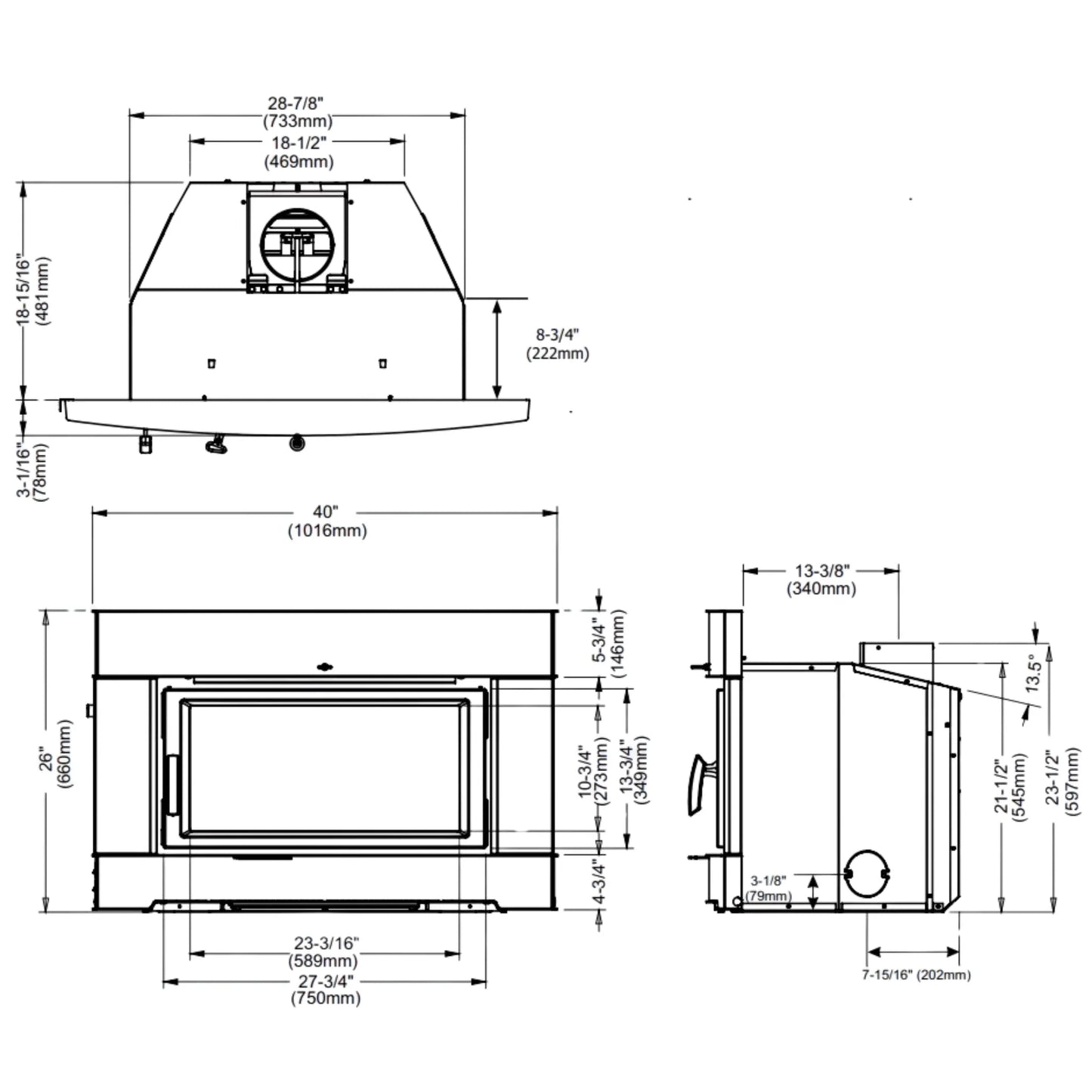 Pro series wood insert