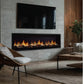 Allusion edge linear electric fireplace