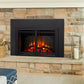 Built-in electric fireplace