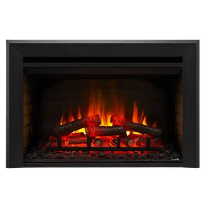 Built-in electric fireplace