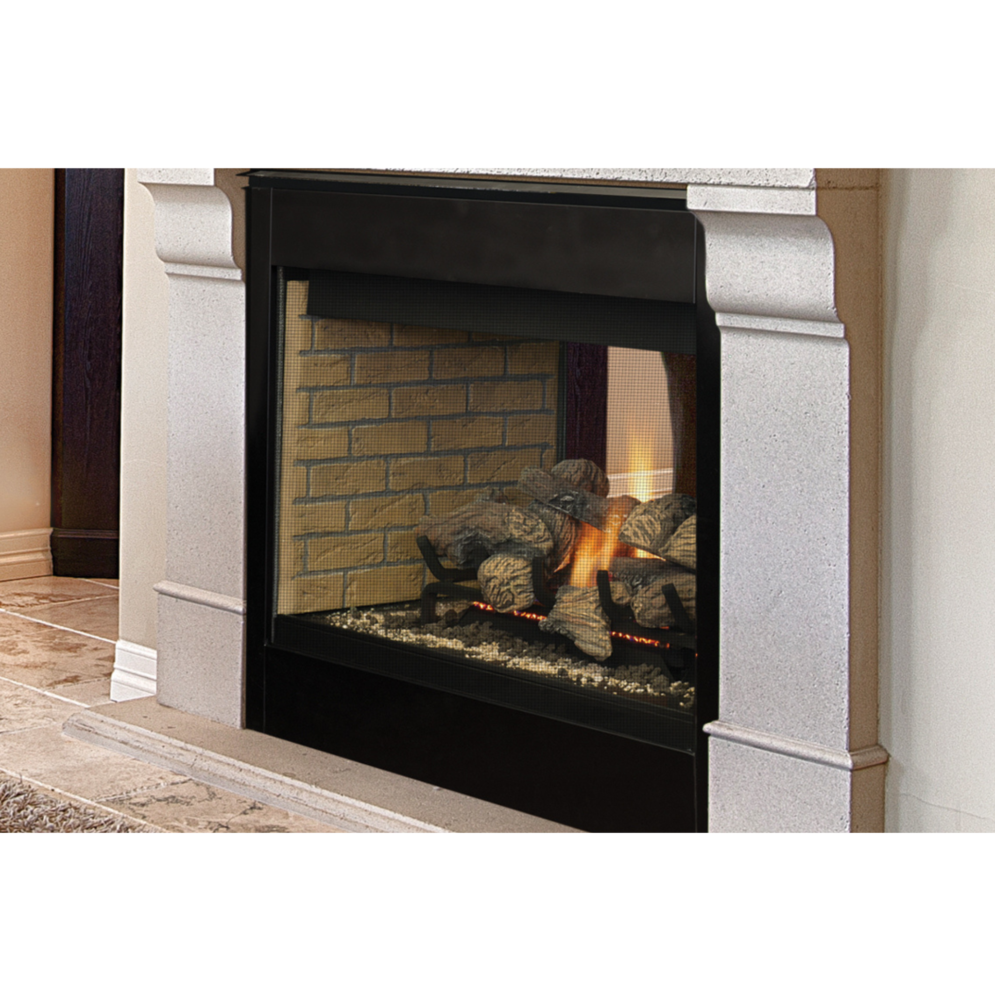 Rob Multi View BRT40ST B vent traditional multi view gas fireplace