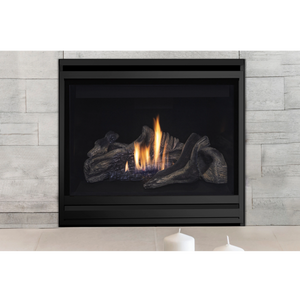 DRC3000 direct vent Contemporary front view gas fireplace