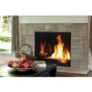 DRC6300 direct vent Contemporary front view gas fireplace