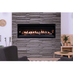 DRL2000 direct vent Contemporary front view gas fireplace