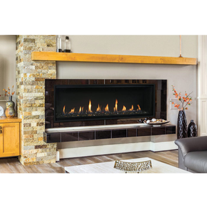 DRL4000 direct vent Contemporary front view gas fireplace