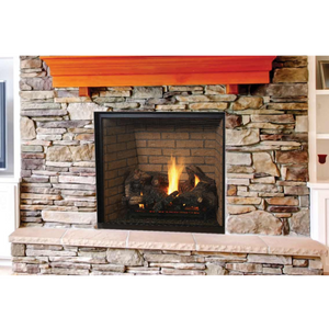 DRT6300 direct vent traditional front view gas fireplace